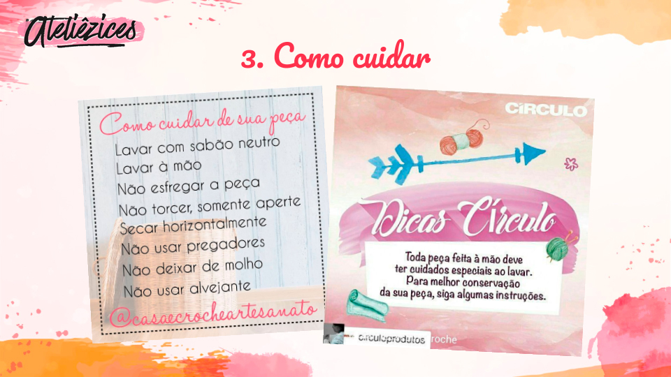 Ideias de posts para instagram de artesanato - O que postar - Ateliêzices - 3